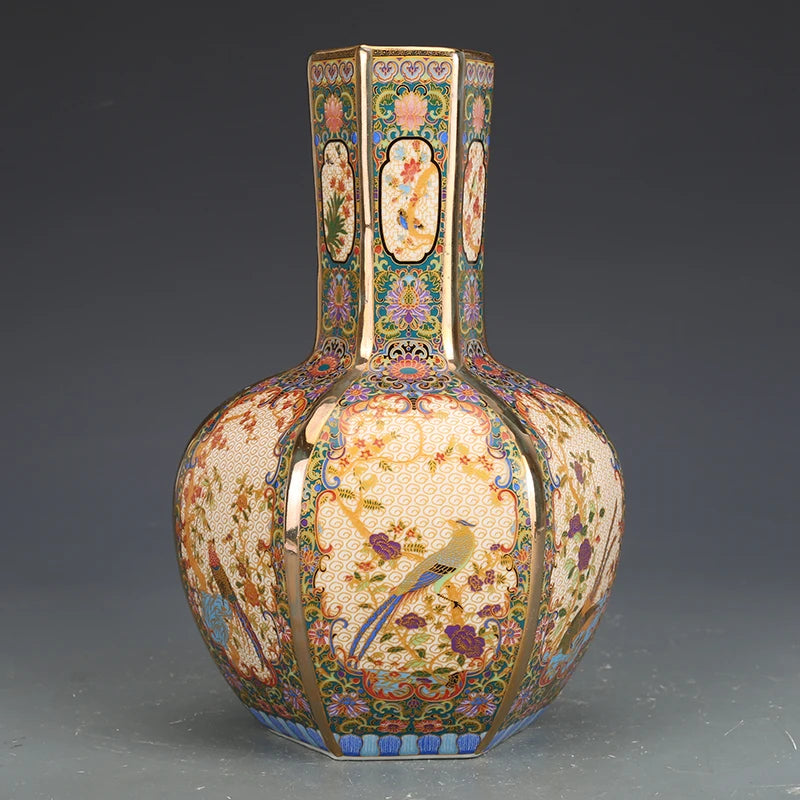 Imperial Floral Porcelain Vase – Limited Edition (Only 2 Pieces Available)