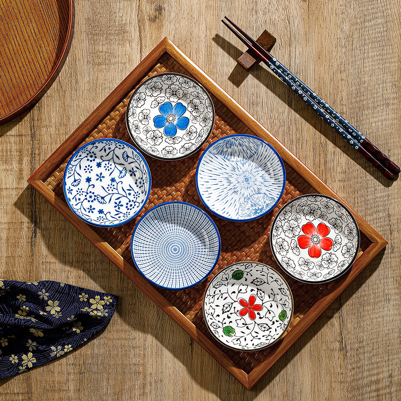 Handcrafted Porcelain Serving Plate Collection – Set of 6
