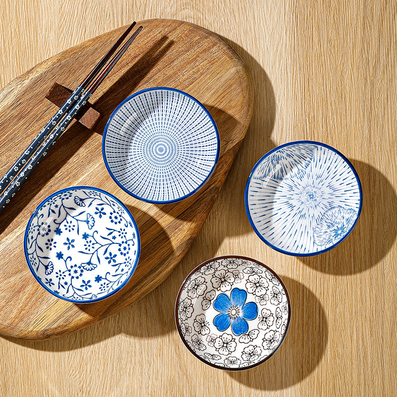 Handcrafted Porcelain Serving Plate Collection – Set of 6
