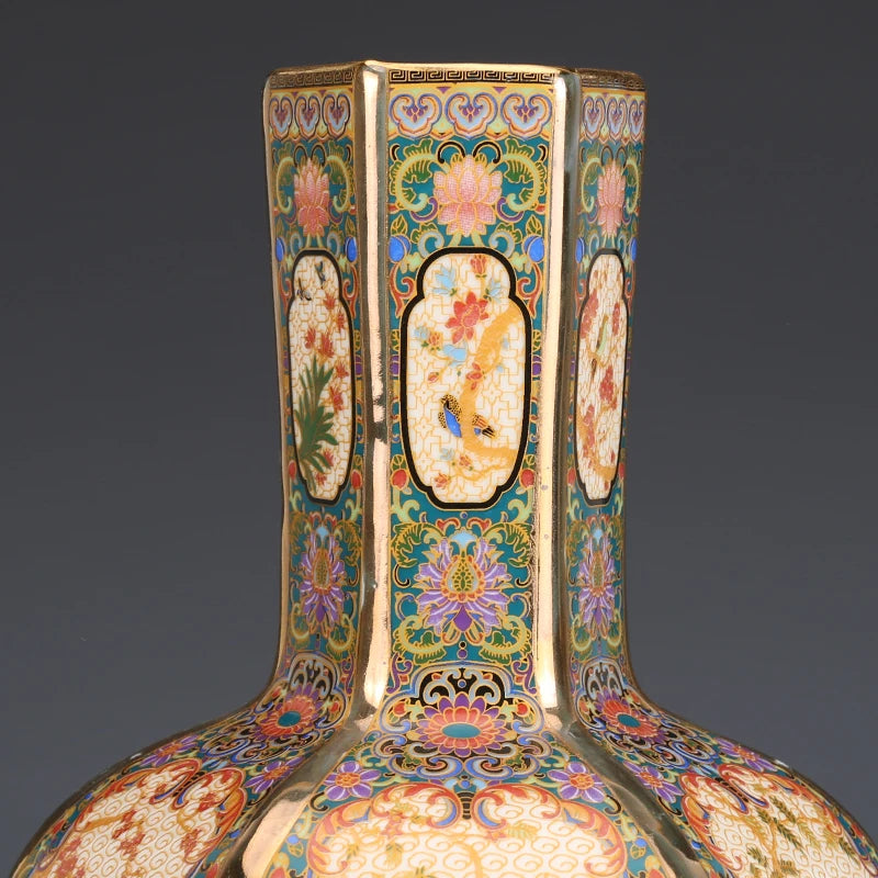 Imperial Floral Porcelain Vase – Limited Edition (Only 2 Pieces Available)