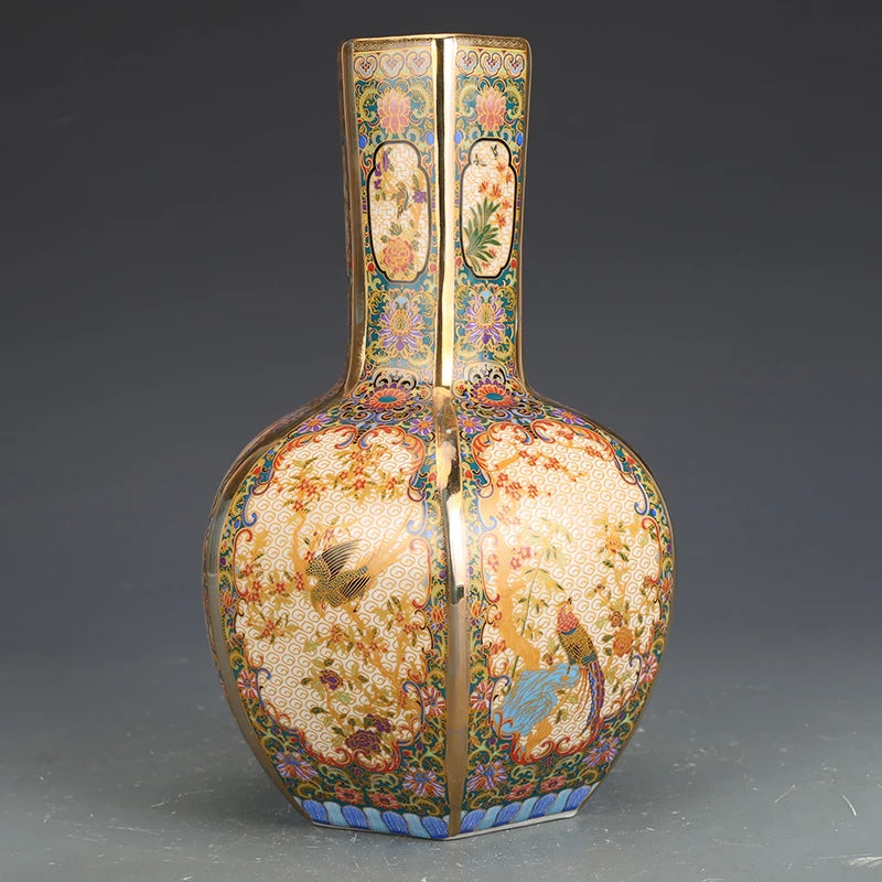 Imperial Floral Porcelain Vase – Limited Edition (Only 2 Pieces Available)