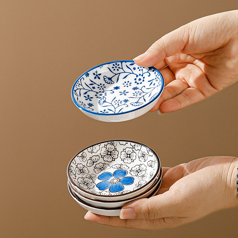 Handcrafted Porcelain Serving Plate Collection – Set of 6
