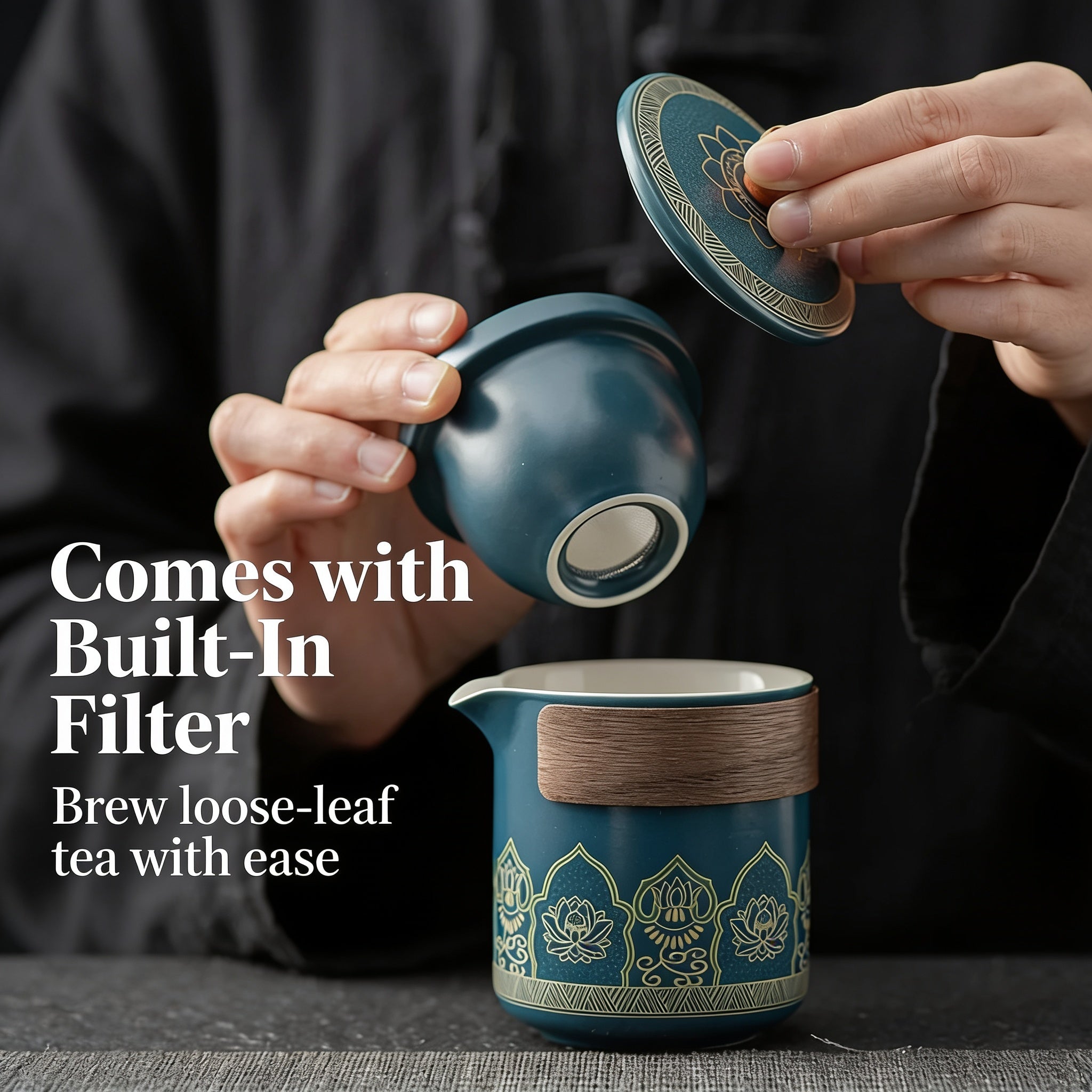 Hand-Painted Porcelain Tea Gift Set – Limited Edition (Only 2 Pieces Available)
